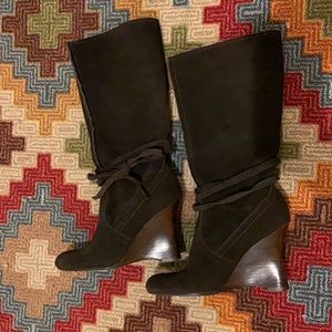 👢Nine West Brown Suede boots